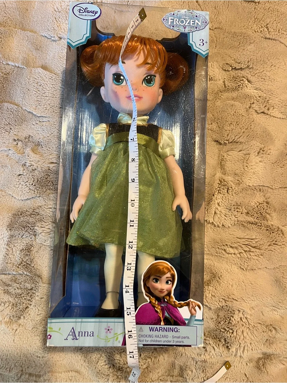 Disney Collection Frozen Anna Large Toddler Doll 15 1/2 Inches